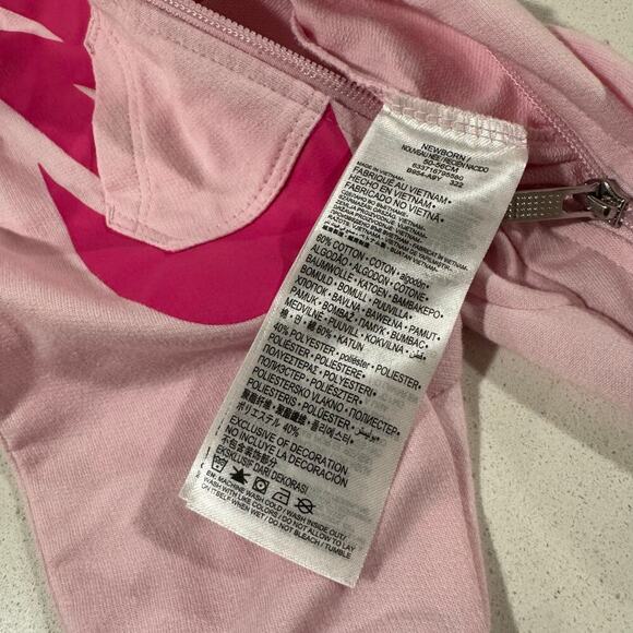 Nike Pink Newborn Hooded Body Suit - Picture 4 of 5